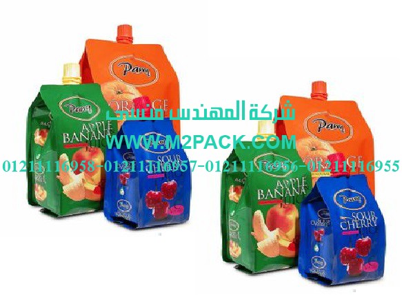 كيس تعبئة حليب الصويا ذات العنق الانبوبية التي نقدمها نحن المهندس منسي للتغليف الحديث والصناعات الهندسيه -  ام تو باك