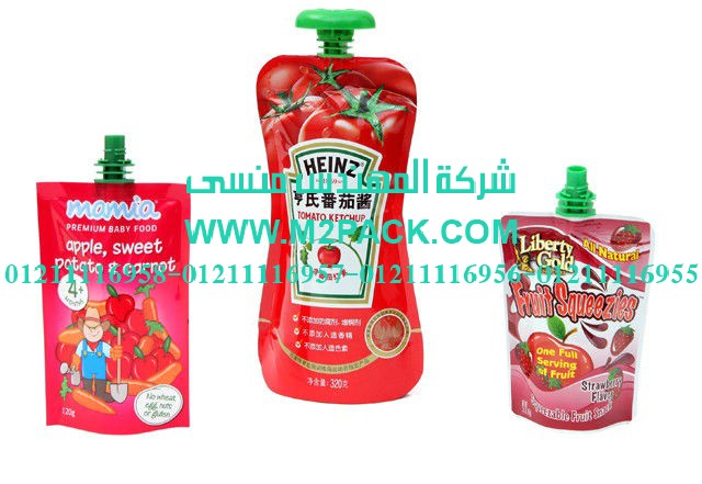 كيس تغليف حليب الصويا ذات العنق الانبوبية التي نقدمها نحن شركة المهندس منسي للصناعات الهندسيه و توريد جميع مستلزمات التغليف الحديث من مواد و خامات التعبئة و التغليف و ماكينات التعبئة و التغليف - ام تو باك